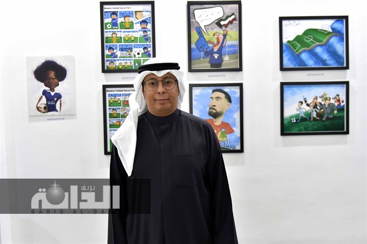 محمد الثلاب رئيس جمعية الكاريكاتير الكويتية