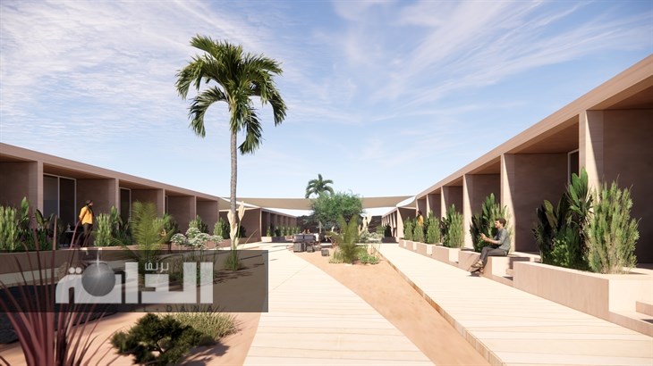 Artist Render of new film crew accommodation in AlUla