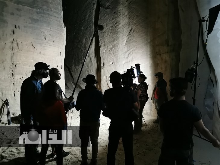 Heritage site at night, AlUla