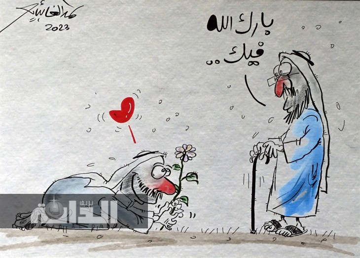 من اللوحات المعروضة 