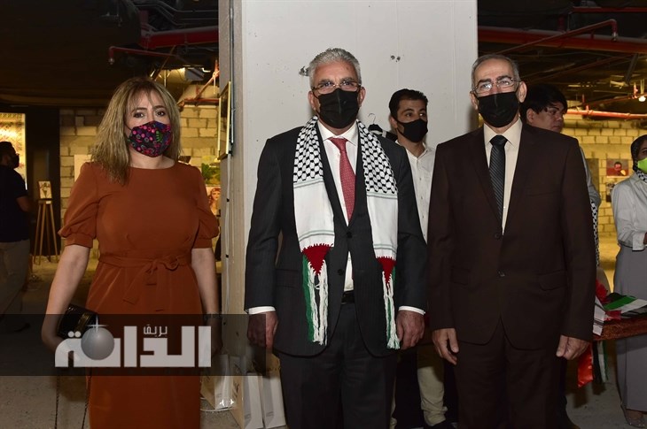 عمران ابل - السفير الفلسطيني رامي طهبوب - ماجدة الزهر